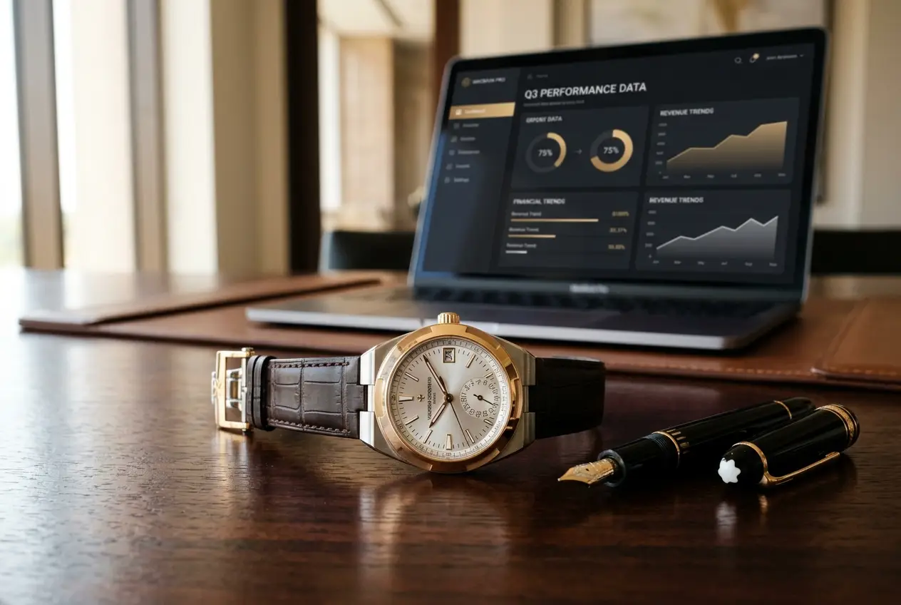 A luxury executive desk symbolizing the precision and efficiency of elite operations.